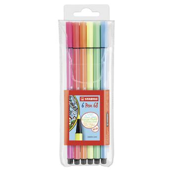 Pennarelli STABILO Pen 68. Astuccio 6 colori neon  Stabilo | Libraccio.it