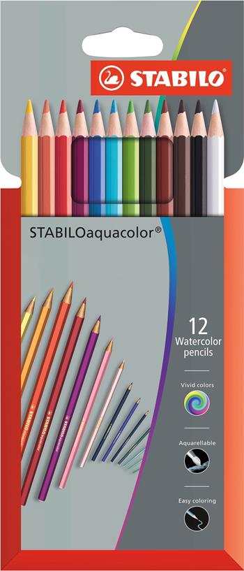 Matita colorata acquarellabile - STABILOaquacolor - Astuccio in cartone da 12 Grey Design - Colori assortiti  Stabilo 2019 | Libraccio.it