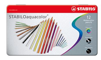 Matita colorata acquarellabile - STABILOaquacolor - Scatola in Metallo da 12 - Colori assortiti  Stabilo | Libraccio.it