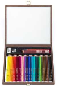 Matita colorata acquarellabile STABILO aquacolor Cassetta in Legn...