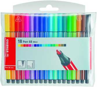 Pennarello Premium - STABILO Pen 68 - Scatola in Metallo da 40 - ...