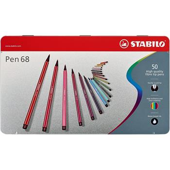 Pennarello Premium - STABILO Pen 68 - Scatola in Metallo da 50 - Colori assortiti  Stabilo 2018 | Libraccio.it