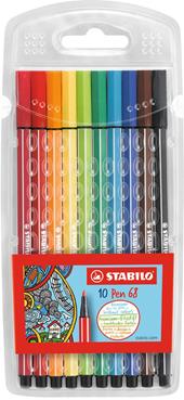 Pennarello Premium - STABILO Pen 68 - Astuccio da 10 - Colori assortiti