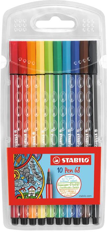 Pennarello Premium - STABILO Pen 68 - Astuccio da 10 - Colori assortiti  Stabilo 2022 | Libraccio.it