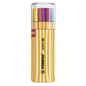Fineliner - STABILO point 88 - Twin Pack - Astuccio da 20 - Color...