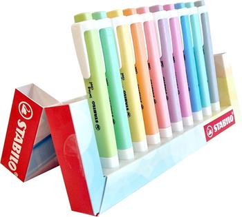 Evidenziatore - STABILO swing cool Pastel - Desk-Set - 10 Colori assortiti  STABILO 2025 | Libraccio.it