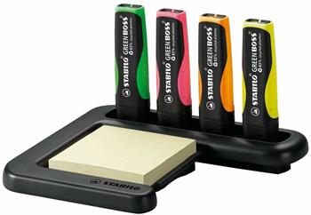 Evidenziatore Ecosostenibile - STABILO GREEN BOSS - 83% Plastica Riciclata - Desk Set da 4 - Colori assortiti  Stabilo | Libraccio.it