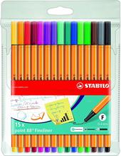Fineliner - STABILO point 88 - Astuccio da 15 - Colori assortiti
