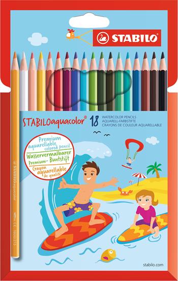 Matita colorata acquarellabile - STABILOaquacolor - Astuccio da 18 - Colori assortiti  Stabilo 2018 | Libraccio.it