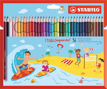 Matita colorata acquarellabile - STABILOaquacolor - Astuccio da 36 - Colori assortiti  Stabilo 2018 | Libraccio.it