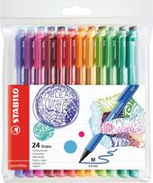 Penna STABILO pointMax con punta in Nylon. Confezione 24 colori&#160;