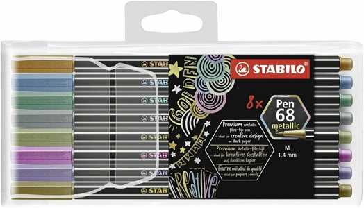 Pennarello Premium Metallizzato - STABILO Pen 68 metallic - Astuc...