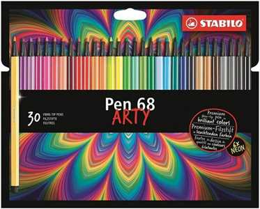 Pennarello Premium - STABILO Pen 68 - ARTY - Astuccio da 30 - Col...