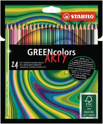 Matita colorata Ecosostenibile - STABILO GREENcolors - ARTY - Astuccio da 24 - Colori assortiti  Stabilo 2020 | Libraccio.it