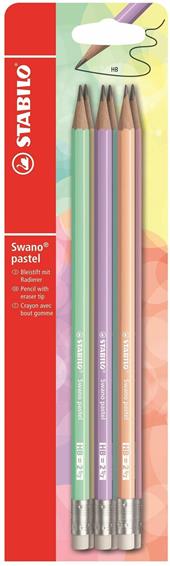 Matita in grafite STABILO Swano pastel HB. Pack 6 pezzi