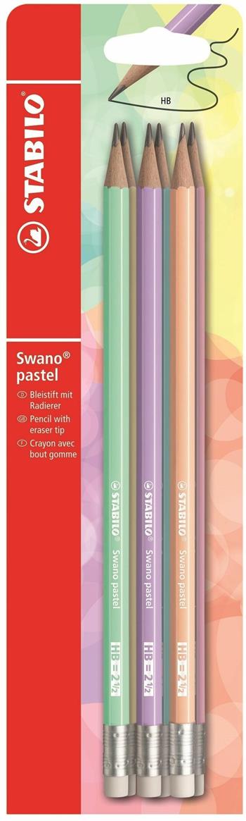 Matita in grafite STABILO Swano pastel Gradazione HB Pack da 6 Giallo/Carta da zucchero/Verde/Glicine/Rosa Pesca/Rosa  Stabilo 2019 | Libraccio.it