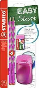 School Set - STABILO EASYgraph S in Rosa per Destrimani - con Gom...