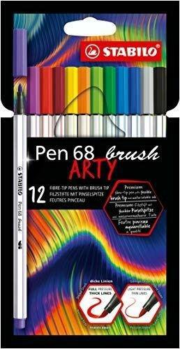 Pennarello Premium con punta a pennello - STABILO Pen 68 brush - ARTY - Astuccio da 12 - Colori assortiti  Stabilo 2021 | Libraccio.it