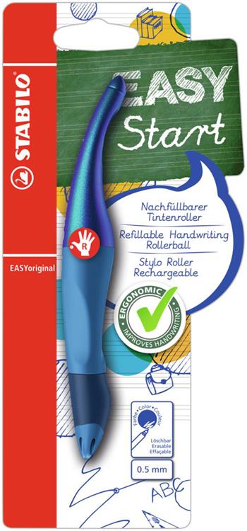 Penna roller STABILO EASYoriginal Holograph per destrimani Blu. Con 1 ricarica blu&#160;  Stabilo 2021 | Libraccio.it