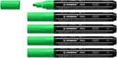 Marker acrilico - STABILO FREE Acrylic - T300 Punta rotonda 2-3mm - Confezione da 5 - Verde Foglia