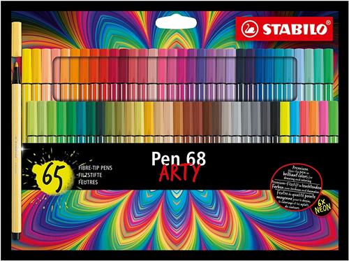 Pennarello Premium - STABILO Pen 68 - ARTY - Astuccio da 65 - Colori  assortiti Stabilo 2022