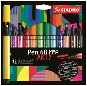 Pennarello Premium a tratto doppio (1 + 5 mm) - STABILO Pen 68 MAX - ARTY - Astuccio da 12 - Colori assortiti  STABILO 2024 | Libraccio.it