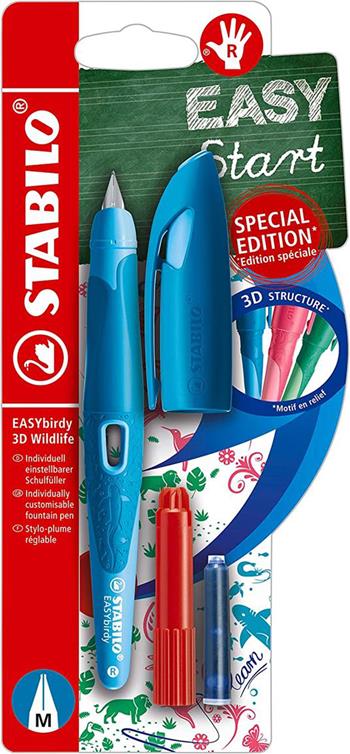 Penna Stilografica Ergonomica - STABILO EASYbirdy 3D Wildlife - Destrimani - Punta Standard - Chiave di regolazione inclusa  Stabilo 2023 | Libraccio.it