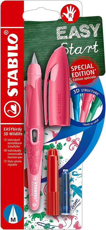 Penna Stilografica Ergonomica - STABILO EASYbirdy 3D Wildlife - Destrimani - Punta Standard - Chiave di regolazione inclusa  Stabilo 2023 | Libraccio.it
