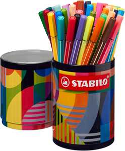 Pennarello Premium - STABILO Pen 68 - ARTY - Portapennarelli in m...