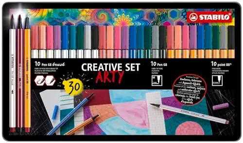 Set Creativo - STABILO ARTY Creative Set - STABILO point 88, Pen ...
