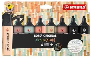 Evidenziatore - STABILO BOSS ORIGINAL NatureCOLORS - Astuccio da 8  STABILO 2024 | Libraccio.it