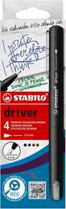 Fineliner Premium - STABILO dr!ver - Tratto Fine (0,4 mm) - Astuc...