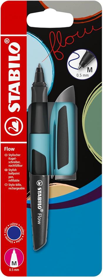 Penna a sfera - STABILO Flow in Ghiaccio - Pack da 1 - Cartuccia inclusa  STABILO 2025 | Libraccio.it