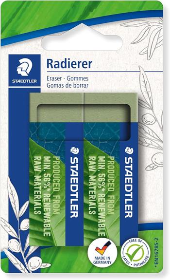 2 gomme ecologiche verde oliva  Staedtler 2024 | Libraccio.it