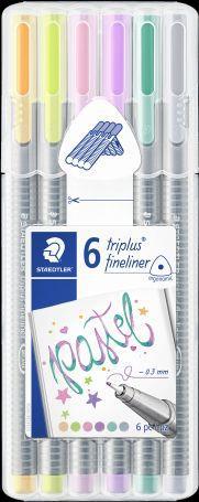 Box Pastel colours con 6 fineliner in colori pastello assortiti  Staedtler 2019 | Libraccio.it