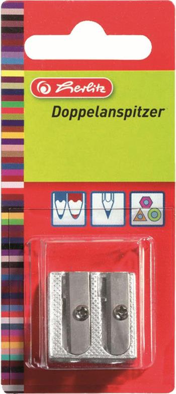 Temperamatite Herlitz 2 fori in metallo, lame in acciaio inossidabile  Herlitz 2019 | Libraccio.it