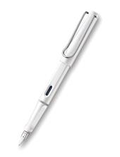 Penna stilografica 019 LAMY safari white M, bianca