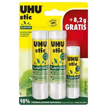 UHU Stic Green Renature 2x21+Stic 8g  Uhu 2023 | Libraccio.it