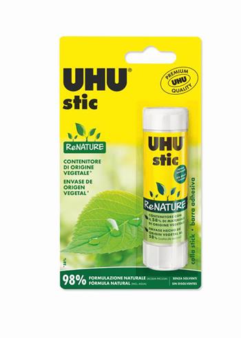 Colla Stick ReNATURE blister 40g 98% Naturale  Uhu 2023 | Libraccio.it