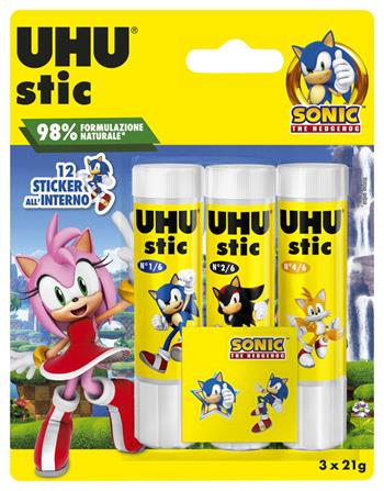 UHU stic 3x21g BTS 2025 SONIC + sticker omaggio  Uhu 2023 | Libraccio.it