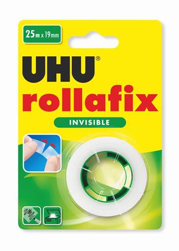Rollafix nastro adesivo invisibile con Dispenser 25mt  Uhu 2023 | Libraccio.it