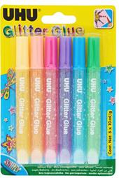 Colla Glitter in penna Shiny Colours blister 6x10ml