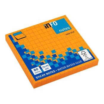 Foglietti Adesivi Arancio Fluo Quadr  Info Notes 2026 | Libraccio.it