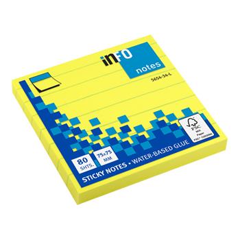 Confezione 12 Pezzi Blocchetti Adesivi Giallo Fluo Righe  Info Notes 2026 | Libraccio.it