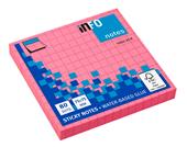 Foglietti Adesivi Rosa Fluo Quadretti