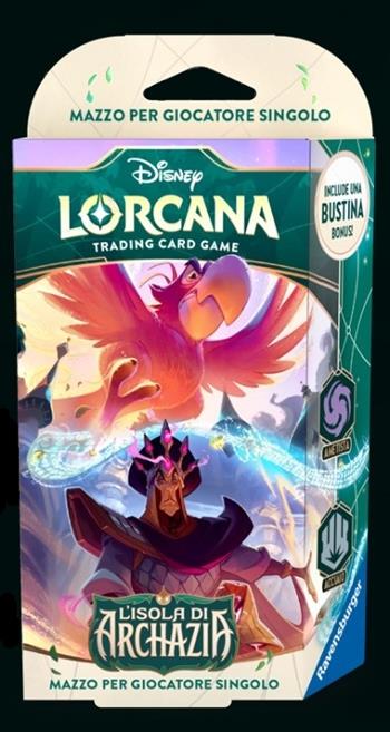 Disney Lorcana L'isola di Archazia Single Starter Deck - Ametista e Acciaio (IT)  Ravensburger 2025 | Libraccio.it
