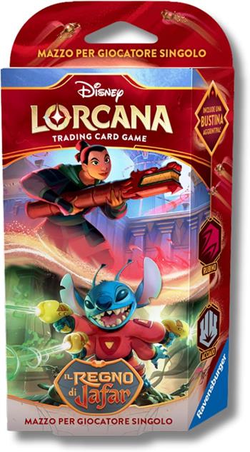 Disney Lorcana Single Starter Deck - Rubino e Acciaio Mulan & Stitch_ Set 8 IT  Ravensburger 2025 | Libraccio.it