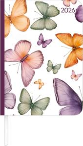 ALPHA EDITION - Agenda 2026, 10,7x15,2 cm, Lady Journal Butterfly