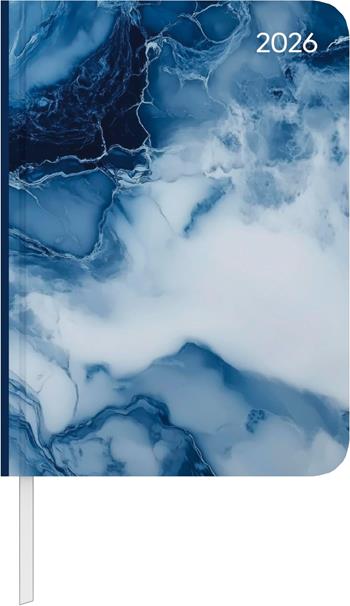 ALPHA EDITION - Agenda 2026, 10,7x15,2 cm, Daily Journal Marble  Alpha Edition 2025 | Libraccio.it