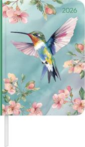 ALPHA EDITION - Agenda 2026, 10,7x15,2 cm, Daily Journal Hummingbird